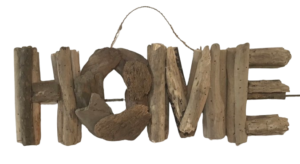 Driftwood Handicrafts - Driftwood Alphabet HOME 15 x 50 cm