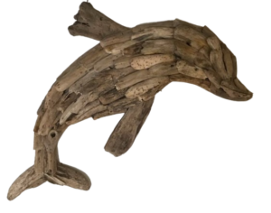 Driftwood Dolphin 60 cm